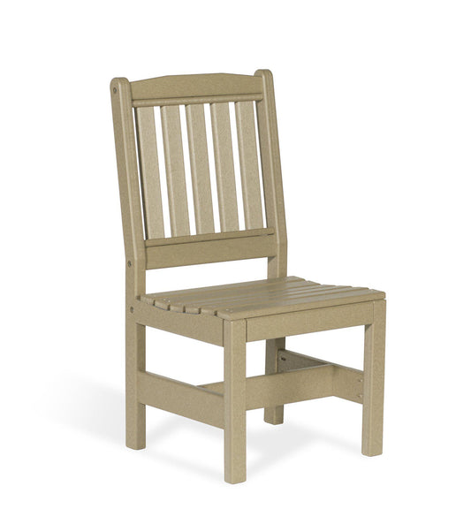 Leisure Lawns Amish Made Recycled Plastic English Garden Side Chair (Dining Height) Model #220D - LEAD TIME TO SHIP 6 WEEKS OR LESS