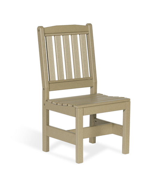 Leisure Lawns Amish Made Recycled Plastic English Garden Side Chair (Dining Height) Model #220D - LEAD TIME TO SHIP 4 WEEKS