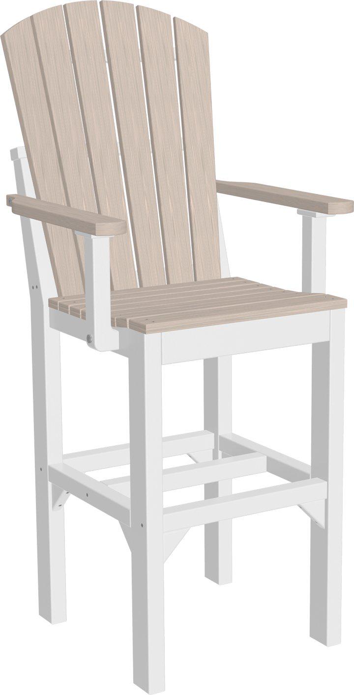 LuxCraft Recycled Plastic Adirondack Arm Chair (BAR HEIGHT) - LEAD TIME TO SHIP 3 TO 4 WEEKS