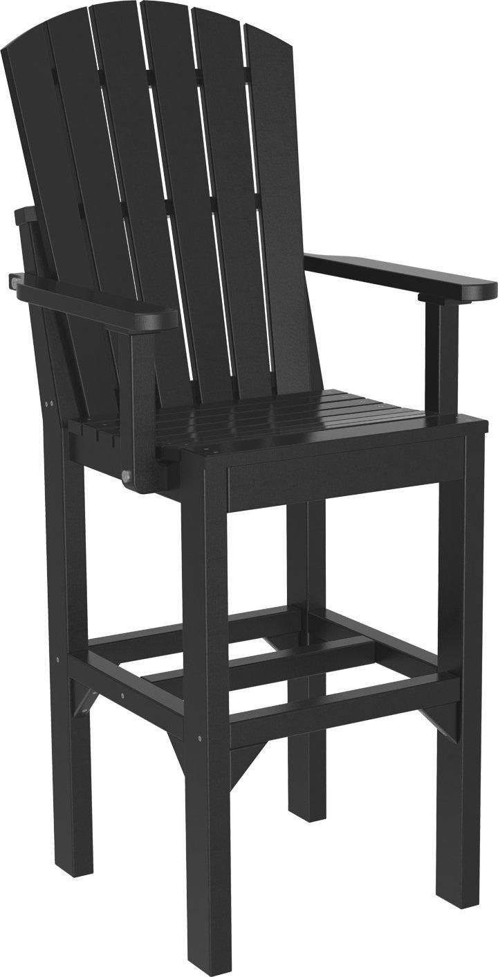 LuxCraft Recycled Plastic Adirondack Arm Chair (BAR HEIGHT) - LEAD TIME TO SHIP 3 TO 4 WEEKS
