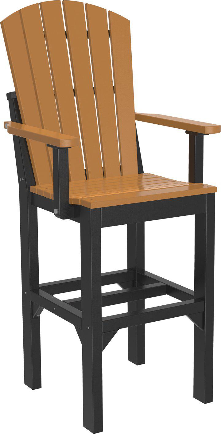 LuxCraft Recycled Plastic Adirondack Arm Chair (BAR HEIGHT) - LEAD TIME TO SHIP 3 TO 4 WEEKS