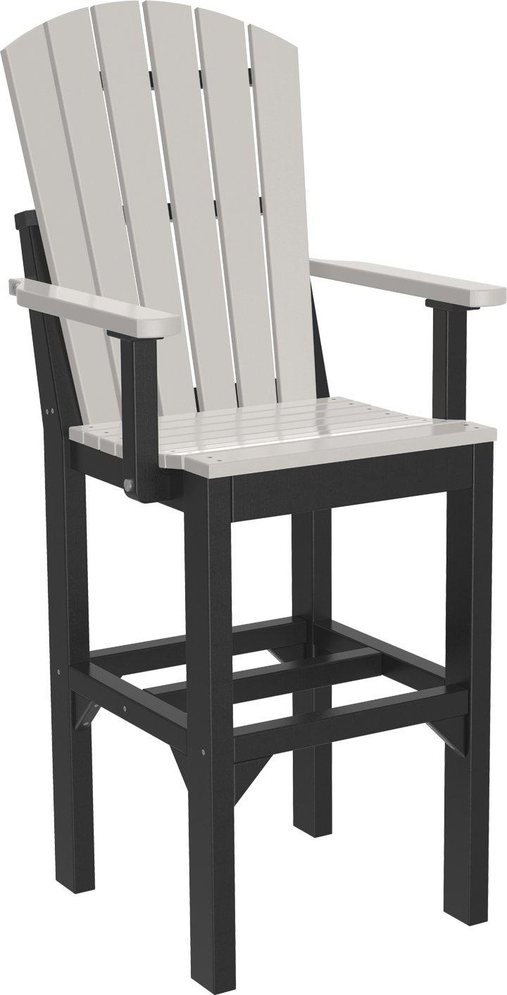 LuxCraft Recycled Plastic Adirondack Arm Chair (BAR HEIGHT) - LEAD TIME TO SHIP 3 TO 4 WEEKS
