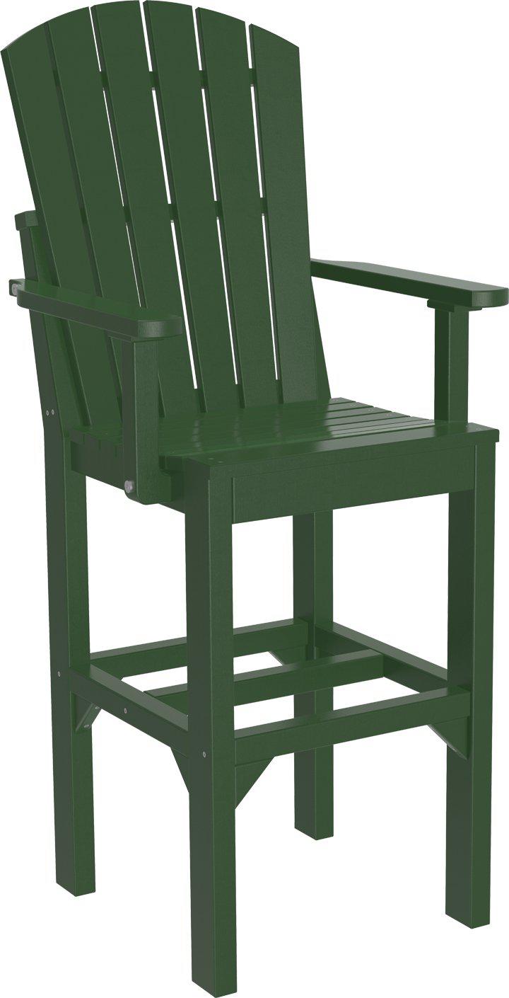 LuxCraft Recycled Plastic Adirondack Arm Chair (BAR HEIGHT) - LEAD TIME TO SHIP 3 TO 4 WEEKS