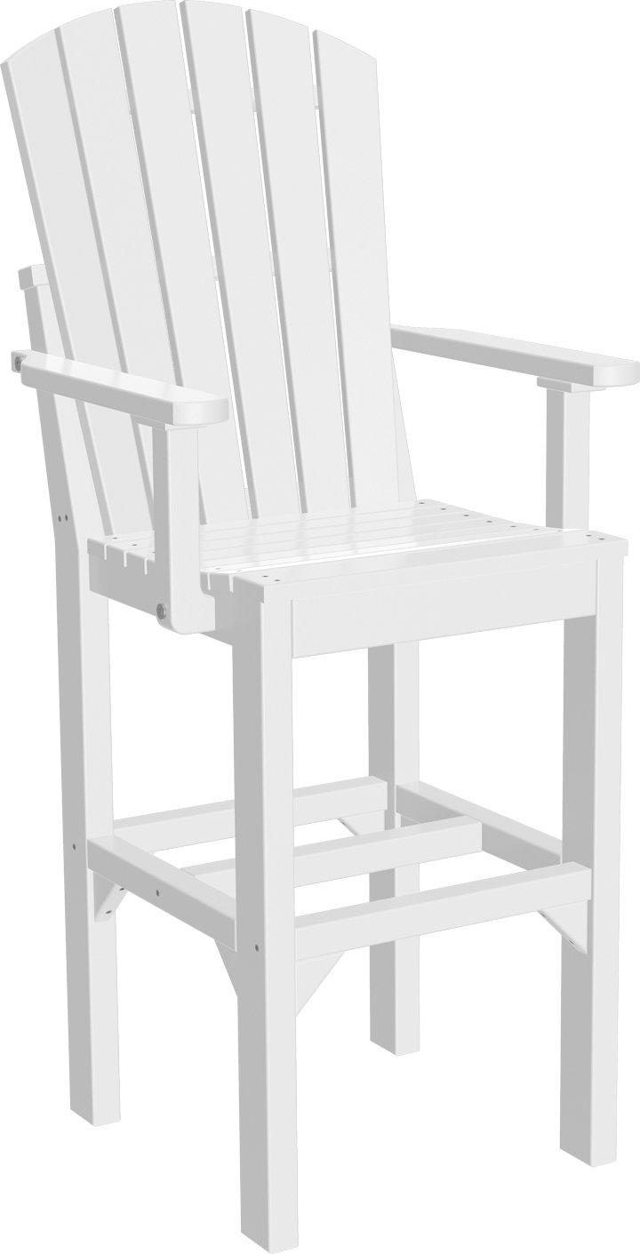 LuxCraft Recycled Plastic Adirondack Arm Chair (BAR HEIGHT) - LEAD TIME TO SHIP 3 TO 4 WEEKS