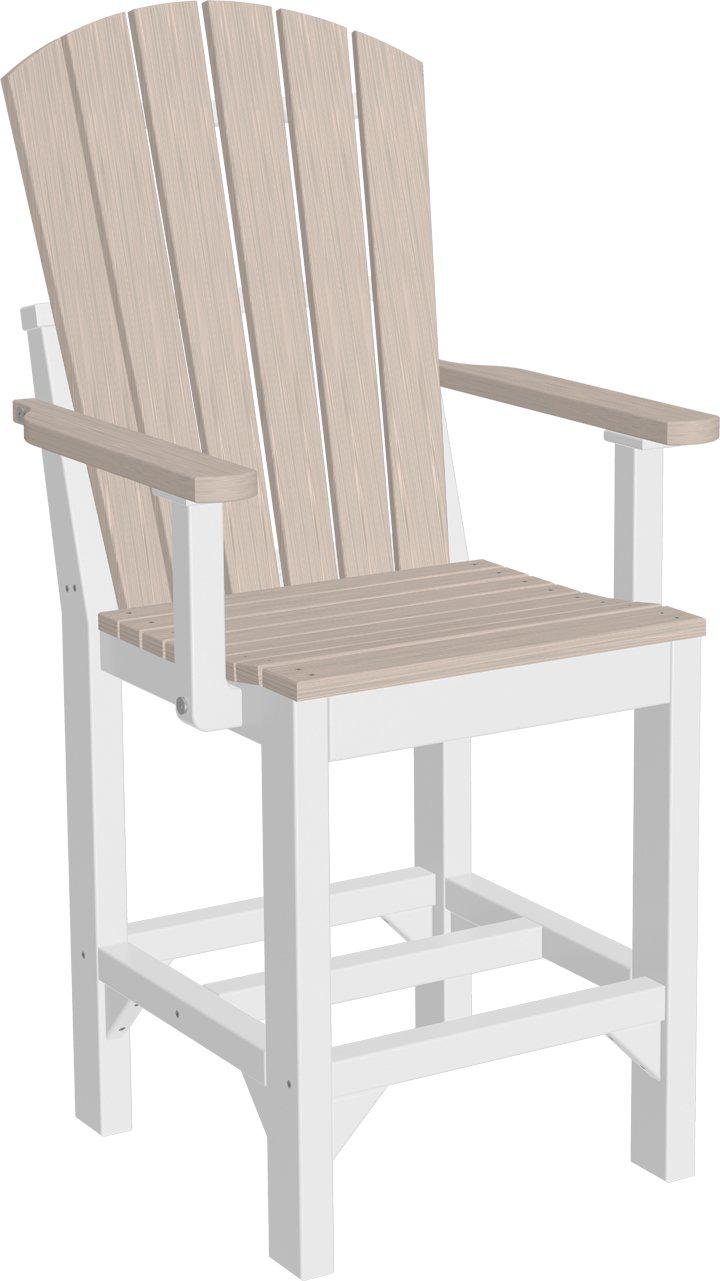 LuxCraft Recycled Plastic Adirondack Arm Chair (COUNTER HEIGHT) - LEAD TIME TO SHIP 3 TO 4 WEEKS