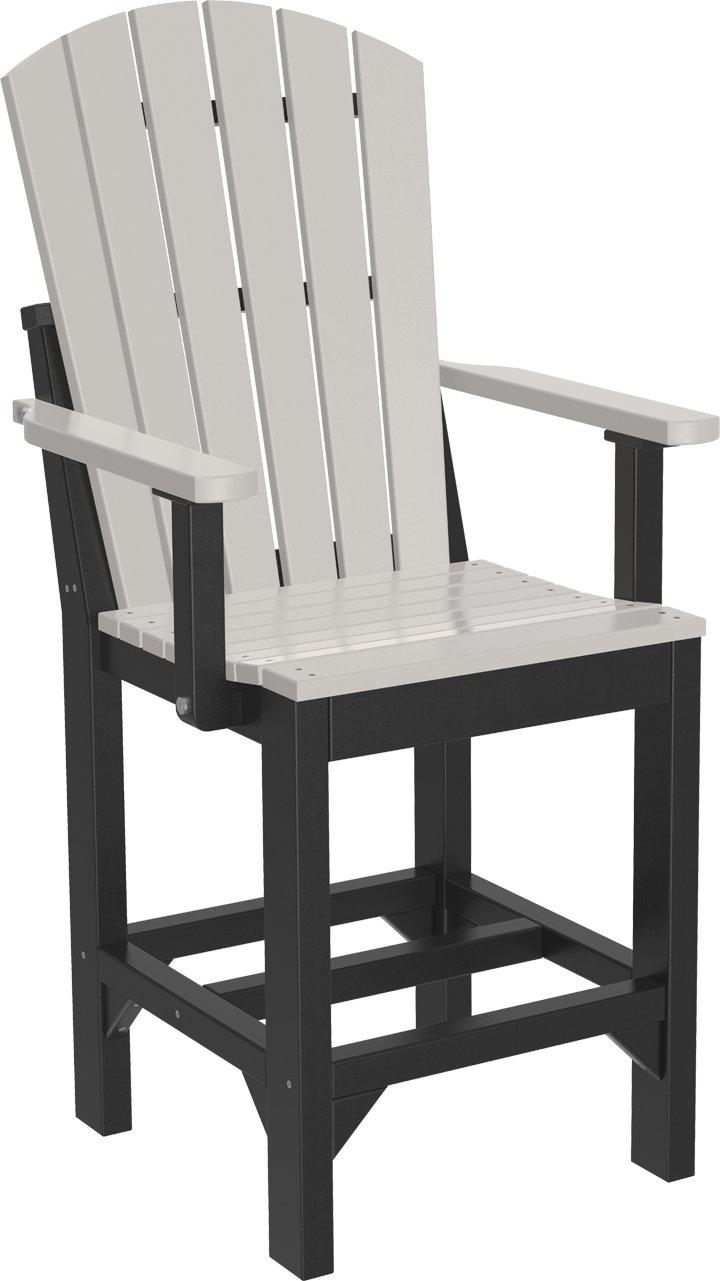 LuxCraft Recycled Plastic Adirondack Arm Chair (COUNTER HEIGHT) - LEAD TIME TO SHIP 3 TO 4 WEEKS