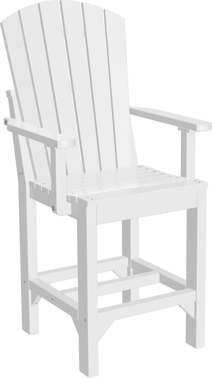 LuxCraft Recycled Plastic Adirondack Arm Chair (COUNTER HEIGHT) - LEAD TIME TO SHIP 3 TO 4 WEEKS