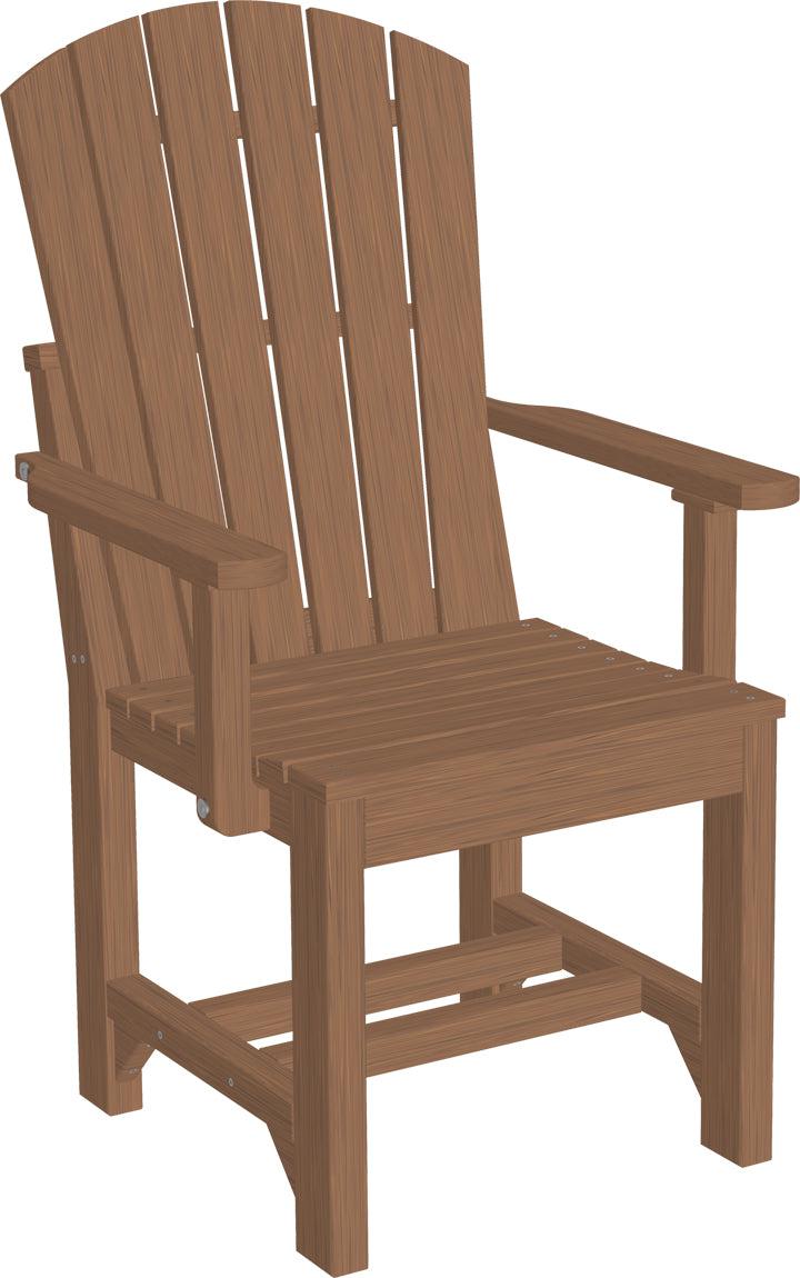 LuxCraft Recycled Plastic Adirondack Arm Chair (DINING HEIGHT) - LEAD TIME TO SHIP 3 TO 4 WEEKS