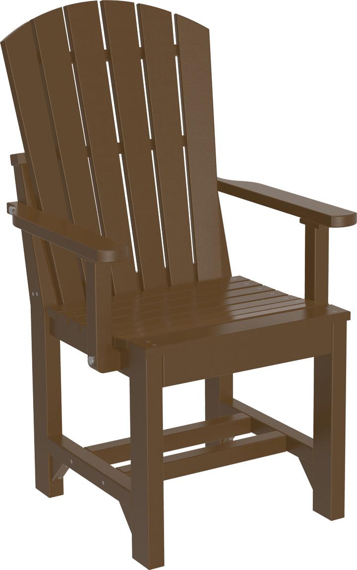 LuxCraft Recycled Plastic Adirondack Arm Chair (DINING HEIGHT) - LEAD TIME TO SHIP 3 TO 4 WEEKS