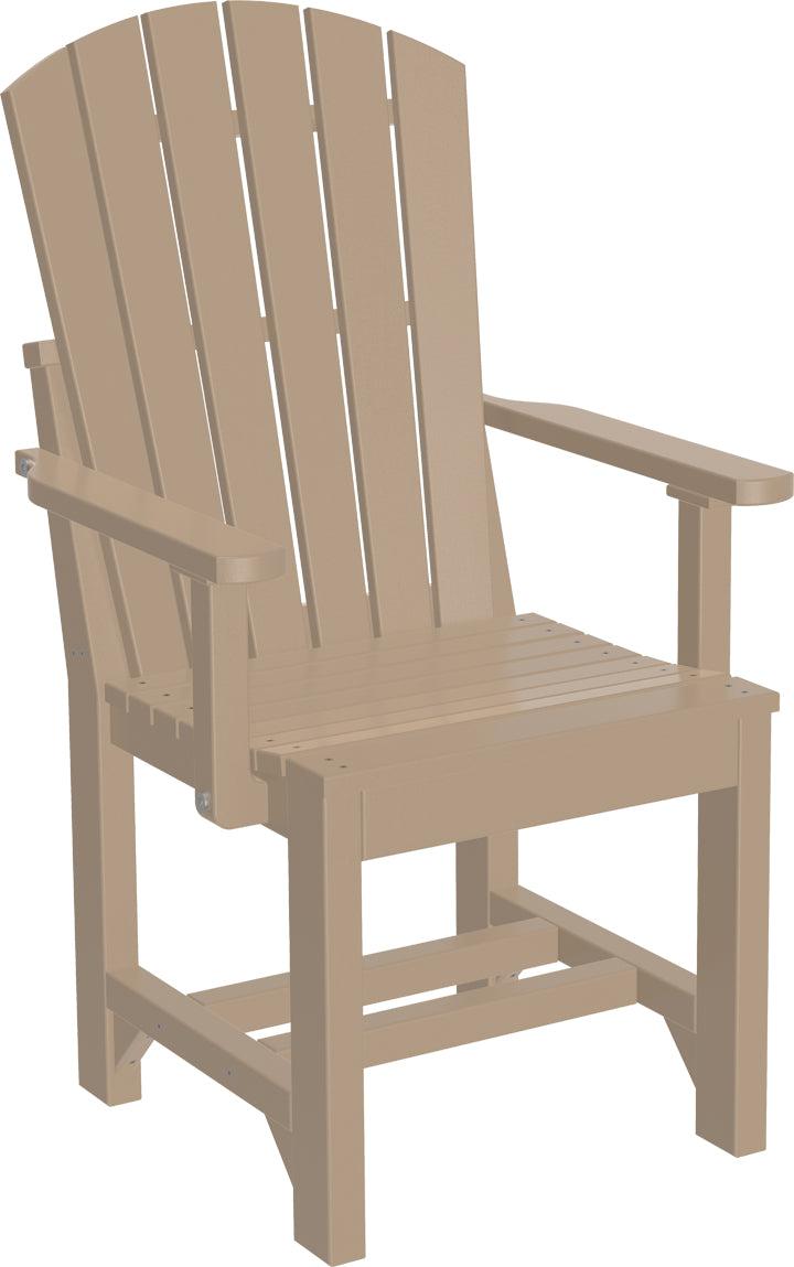 LuxCraft Recycled Plastic Adirondack Arm Chair (DINING HEIGHT) - LEAD TIME TO SHIP 3 TO 4 WEEKS