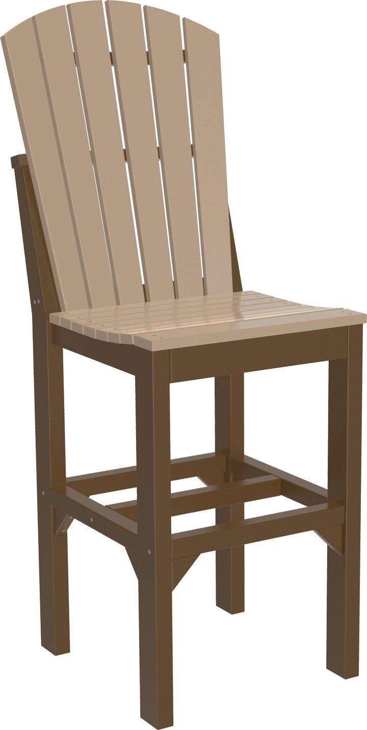 LuxCraft Recycled Plastic Adirondack Side Chair (BAR HEIGHT) - LEAD TIME TO SHIP 3 TO 4 WEEKS