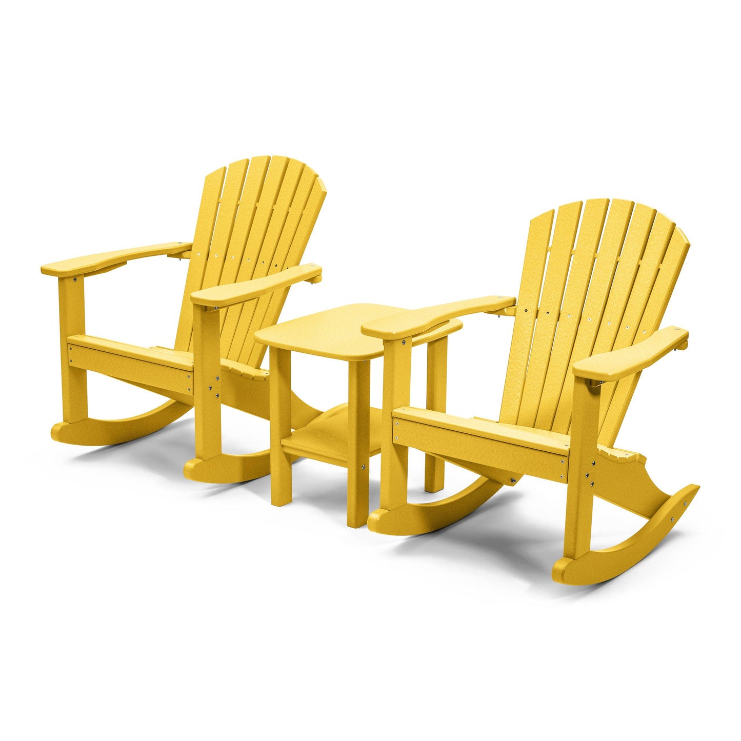 Perfect Choice Furniture Recycled Plastic Classic Adirondack Rocking Chair Set - LEAD TIME TO SHIP 4 WEEKS OR LESS