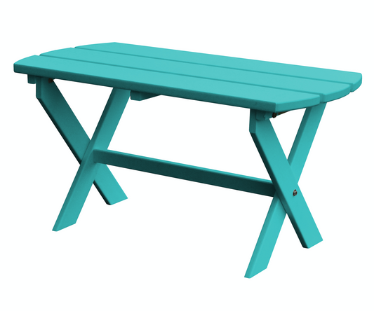 Bryton Park Poly Furniture Amish Made Poly Folding Oval Coffee Table - LEAD TIME TO SHIP 10 BUSINESS DAYS