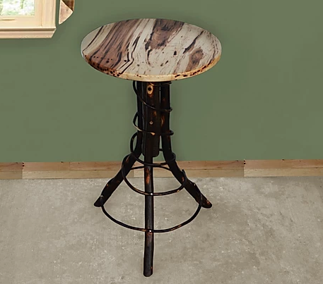 A&L Furniture Co. Timberlux Rustic Hickory Accent Table - LEAD TIME TO SHIP 10 BUSINESS DAYS