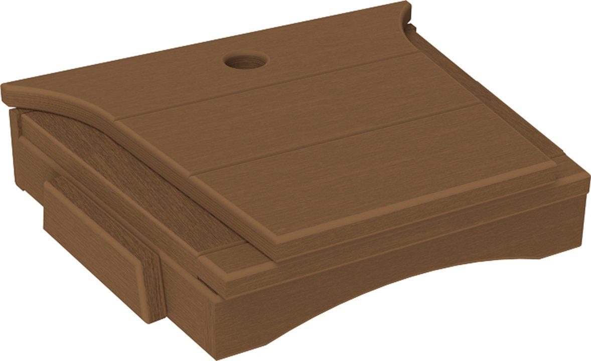 LuxCraft Recycled Plastic Balcony Chair Tete-a-Tete Connecting Table ONLY  (chairs sold separately)  - LEAD TIME TO SHIP 7 BUSINESS DAYS OR LESS