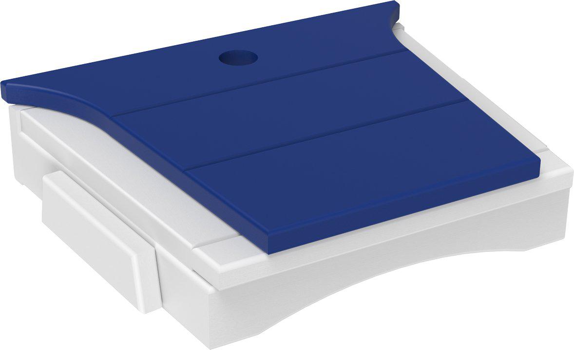 LuxCraft Recycled Plastic Balcony Chair Tete-a-Tete Connecting Table ONLY  (chairs sold separately)  - LEAD TIME TO SHIP 7 BUSINESS DAYS OR LESS