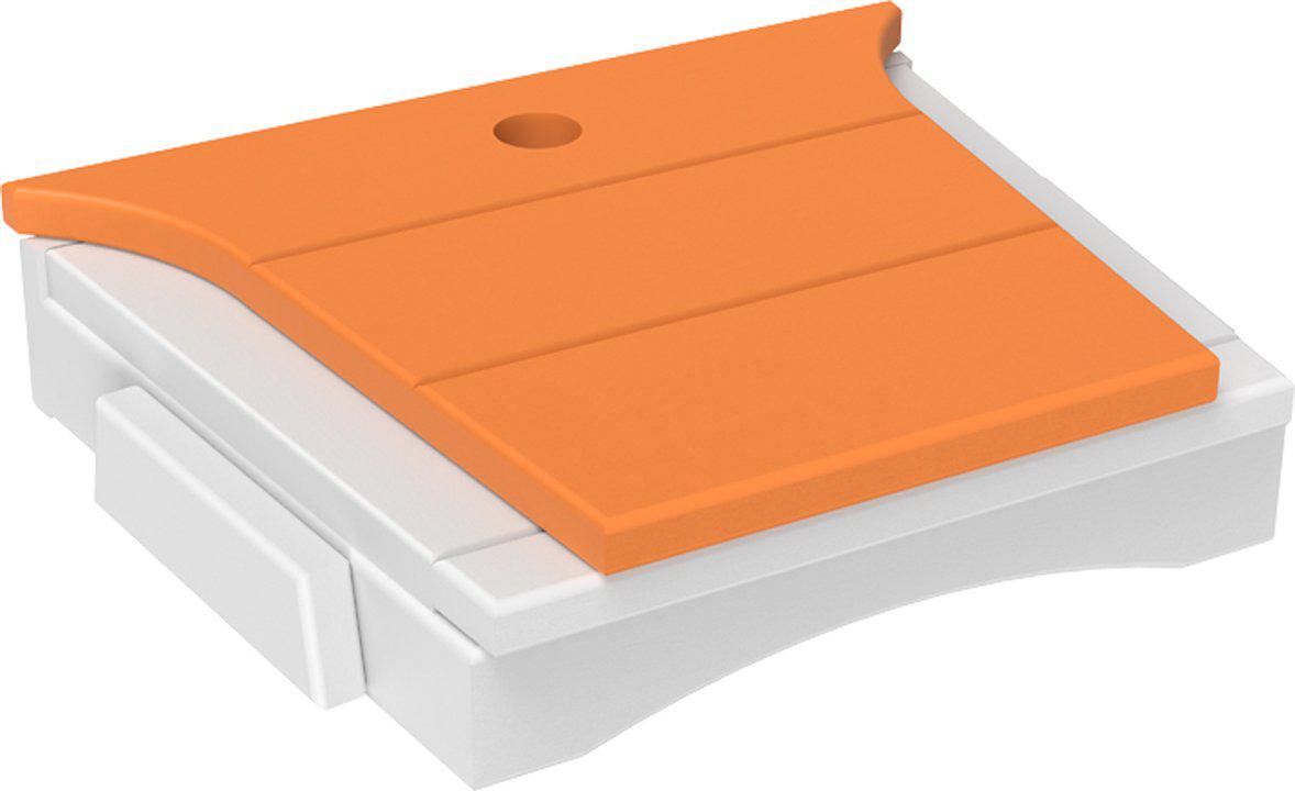 LuxCraft Recycled Plastic Balcony Chair Tete-a-Tete Connecting Table ONLY  (chairs sold separately)  - LEAD TIME TO SHIP 7 BUSINESS DAYS OR LESS