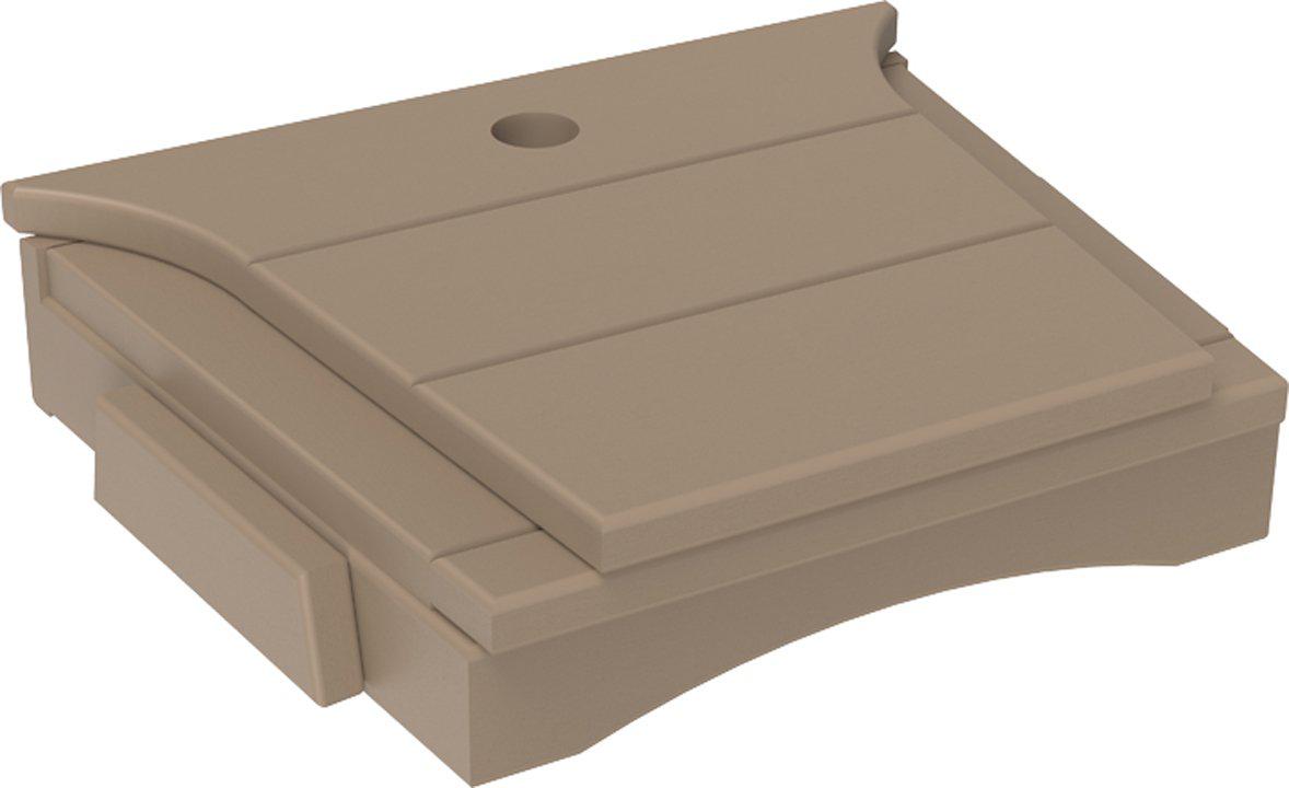 LuxCraft Recycled Plastic Balcony Chair Tete-a-Tete Connecting Table ONLY  (chairs sold separately)  - LEAD TIME TO SHIP 7 BUSINESS DAYS OR LESS