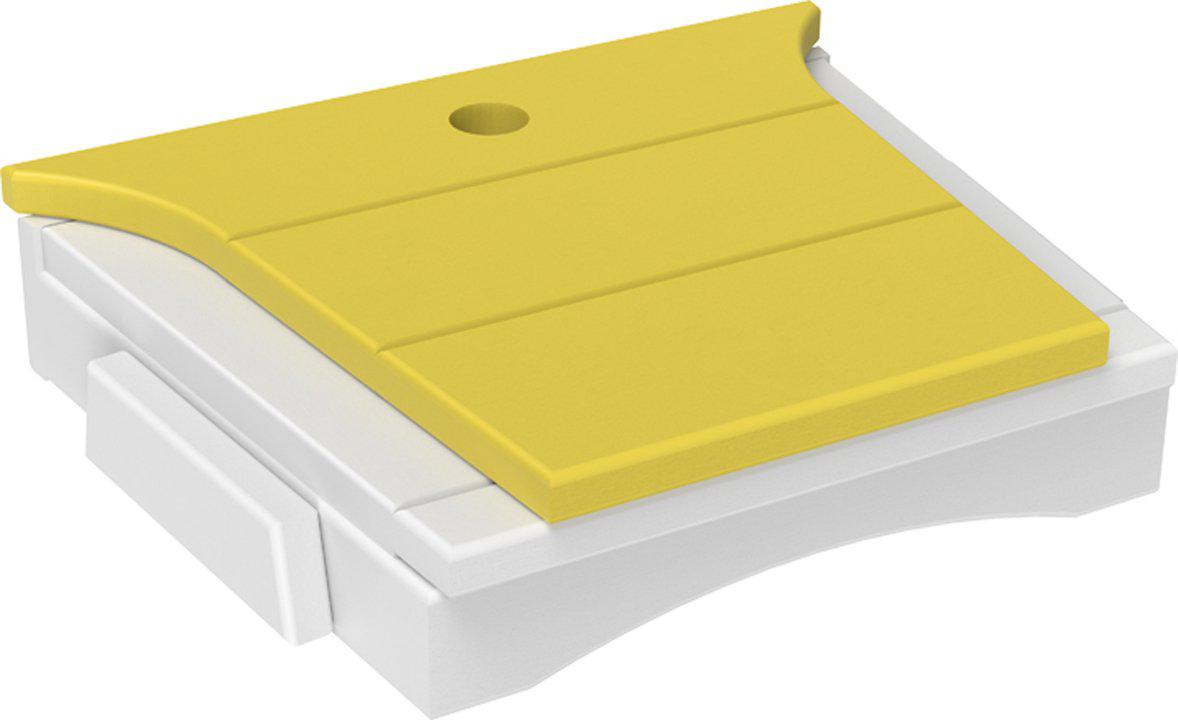 LuxCraft Recycled Plastic Balcony Chair Tete-a-Tete Connecting Table ONLY  (chairs sold separately)  - LEAD TIME TO SHIP 7 BUSINESS DAYS OR LESS