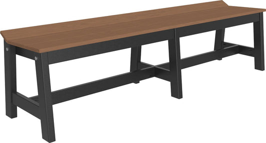 LuxCraft Recycled Plastic 72" Café Dining Bench (DINING HEIGHT) - LEAD TIME TO SHIP 3 TO 4 WEEKS
