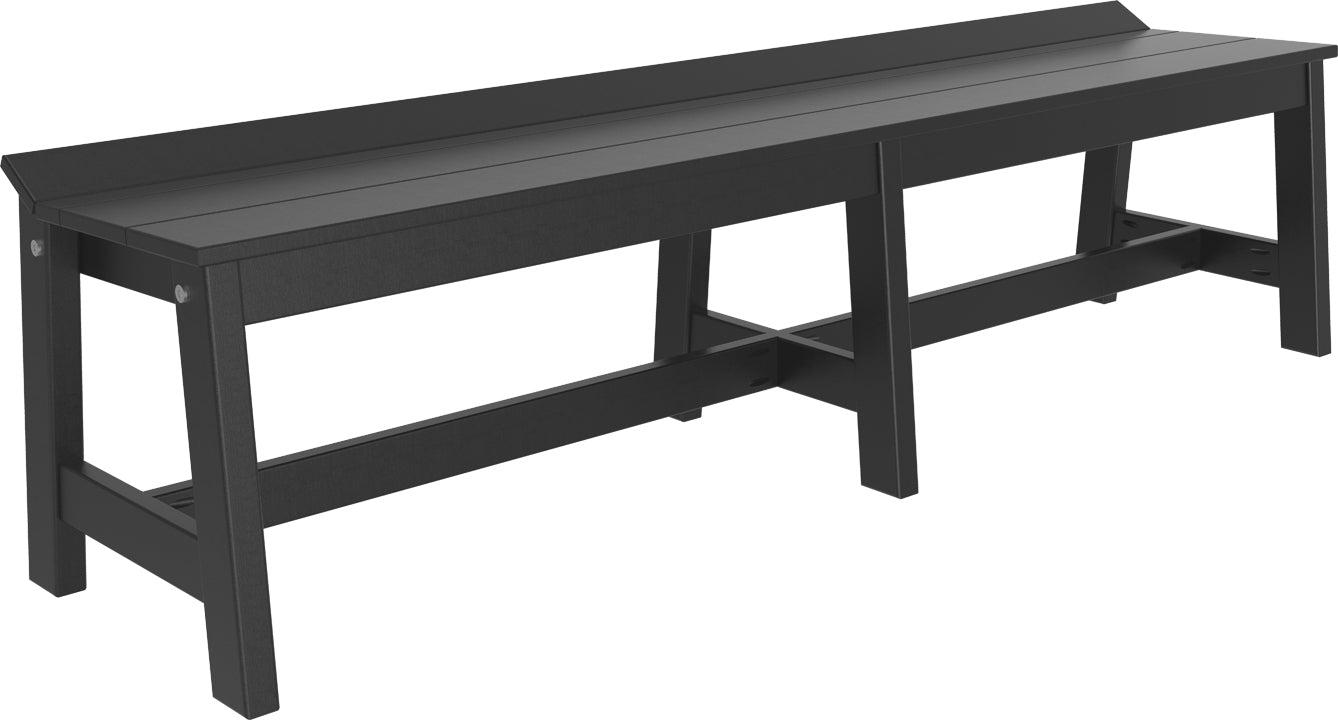 LuxCraft Recycled Plastic 72" Café Dining Bench (DINING HEIGHT) - LEAD TIME TO SHIP 3 TO 4 WEEKS