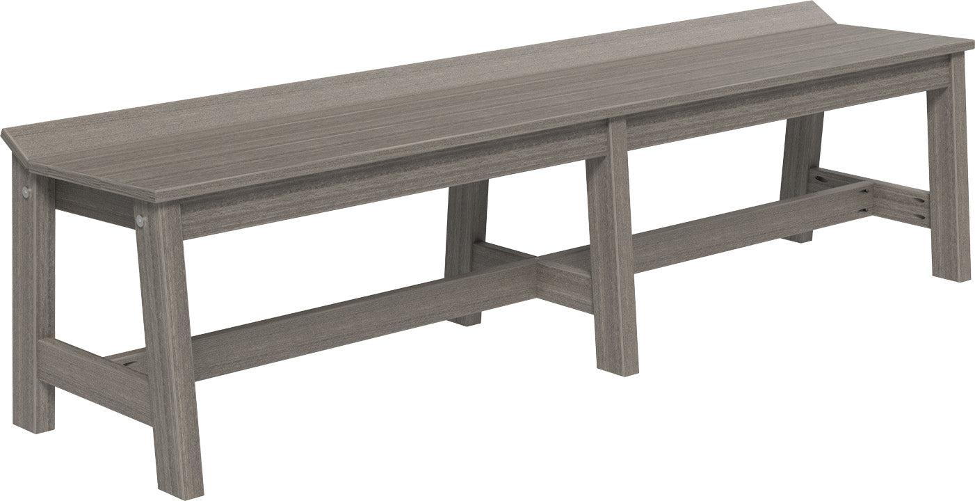 LuxCraft Recycled Plastic 72" Café Dining Bench (DINING HEIGHT) - LEAD TIME TO SHIP 3 TO 4 WEEKS