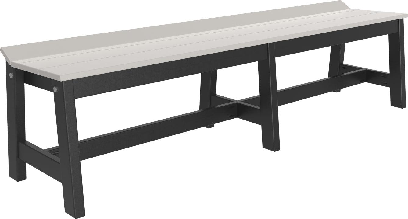 LuxCraft Recycled Plastic 72" Café Dining Bench (DINING HEIGHT) - LEAD TIME TO SHIP 3 TO 4 WEEKS