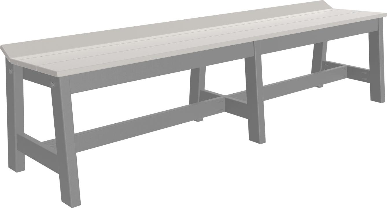 LuxCraft Recycled Plastic 72" Café Dining Bench (DINING HEIGHT) - LEAD TIME TO SHIP 3 TO 4 WEEKS