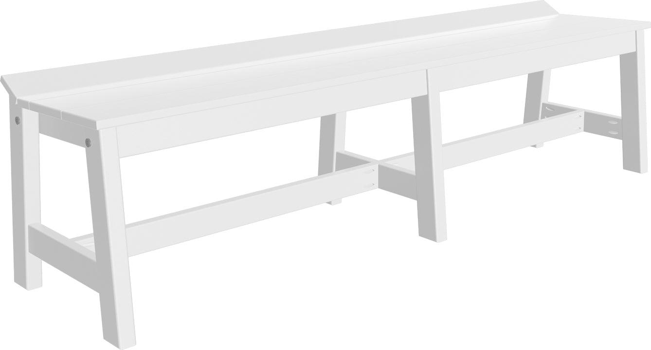 LuxCraft Recycled Plastic 72" Café Dining Bench (DINING HEIGHT) - LEAD TIME TO SHIP 3 TO 4 WEEKS