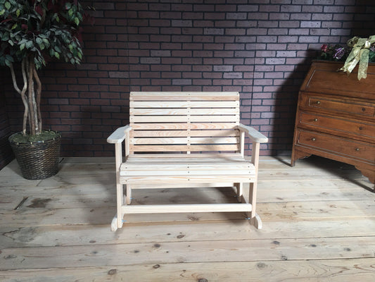 LA Swings Inc 3 ft Cypress Roll Back Rocking chair - LEAD TIME TO SHIP  (UNFINISHED 7 BUSINESS DAYS) - (FINISHED 15 BUSINESS DAYS)