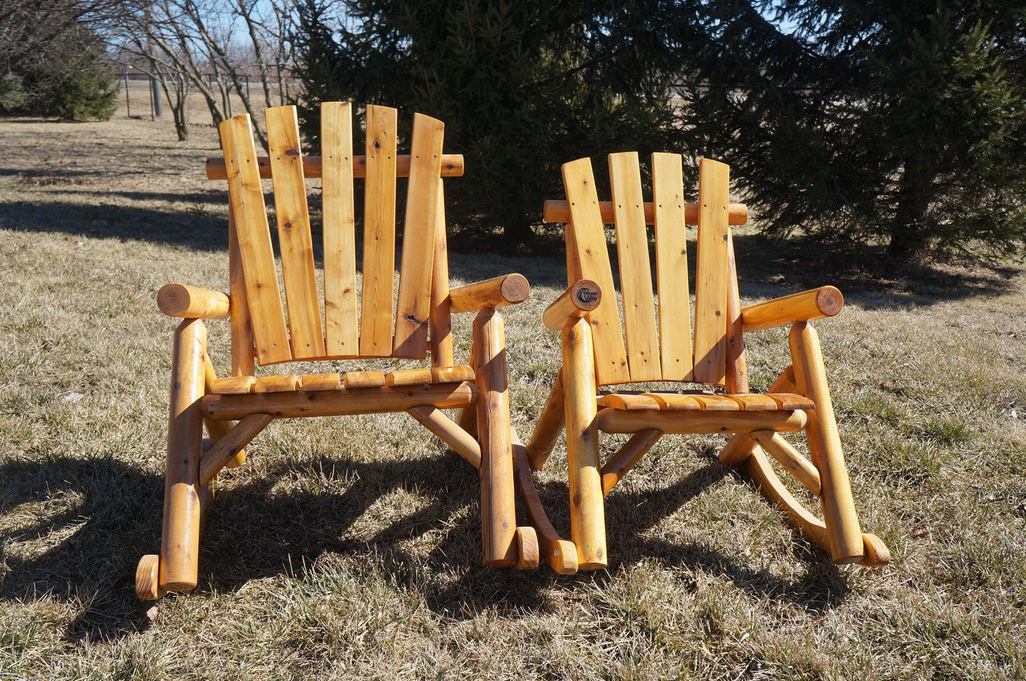 The Moon Valley Rustic  Big and Tall Rocking Chair - 650 lbs MAX Weight Capacity - LEAD TIME TO SHIP: (UNFINISHED - 2 WEEKS) - (FINISHED - 4 WEEKS)