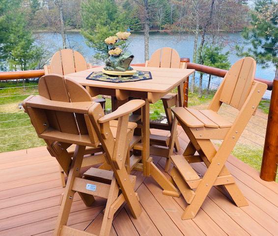 Tailwind Furniture Recycled Plastic Square 41" High Pub Table - WPUB 835 - LEAD TIME TO SHIP 4 WEEKS OR LESS