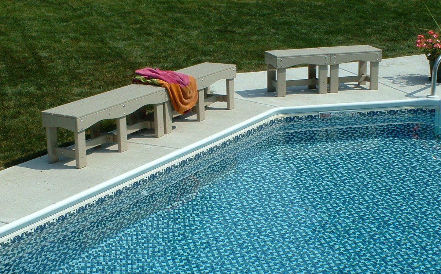 Tailwind Furniture Recycled Plastic 47.5" Dining / Flat Bench - DB 475 - LEAD TIME TO SHIP 3 WEEKS OR LESS