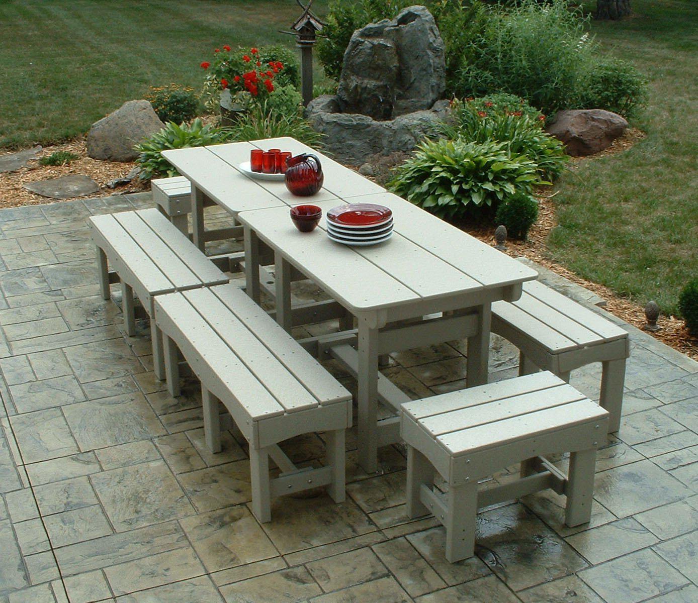 Tailwind Furniture Recycled Plastic 47.5" Dining / Flat Bench - DB 475 - LEAD TIME TO SHIP 3 WEEKS OR LESS