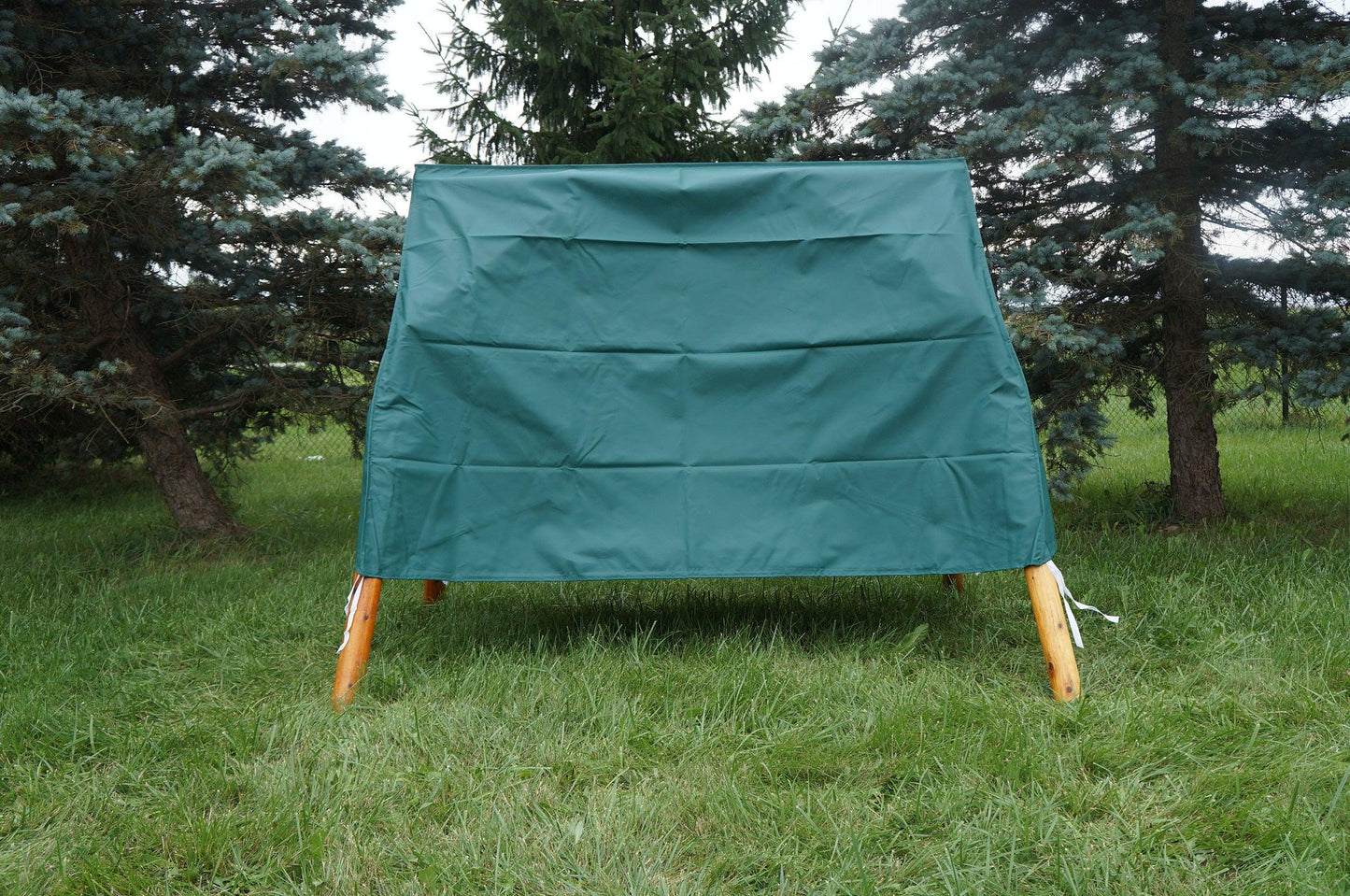 Moon Valley Rustic Tete-A-Tete Lawn Swing Cover - LEAD TIME TO SHIP: (UNFINISHED - 2 WEEKS) - (FINISHED - 4 WEEKS)
