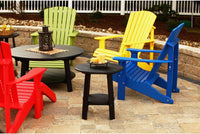 LuxCraft Recycled Plastic 21.5" Deluxe End Table - Rocking Furniture