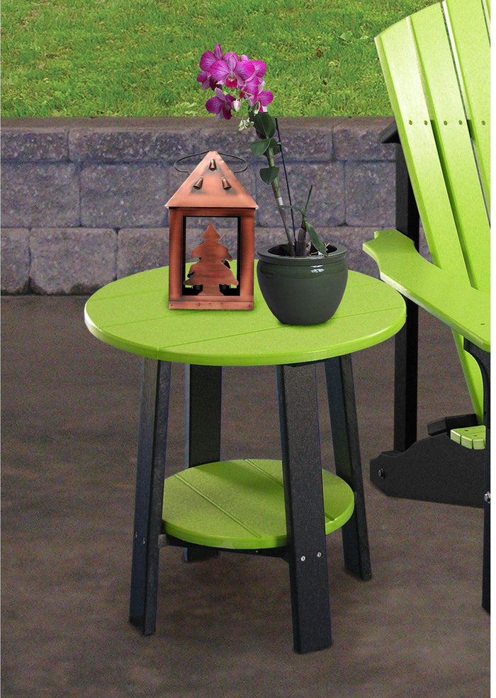 LuxCraft Recycled Plastic 21.5" Deluxe End Table - Rocking Furniture