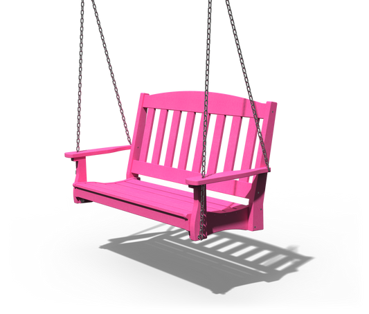 Patiova Recycled Plastic 4' English Garden Hanging Swing - LEAD TIME TO SHIP 4 WEEKS