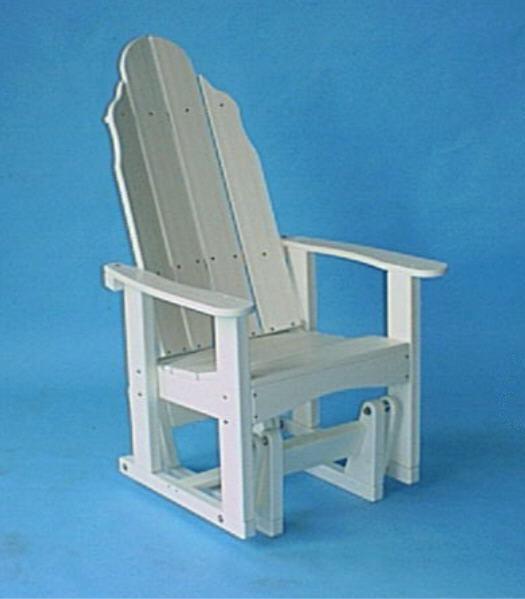 Tailwind Furniture Recycled Plastic Traditional Adirondack Glider Chair - LEAD TIME TO SHIP 3 WEEKS OR LESS