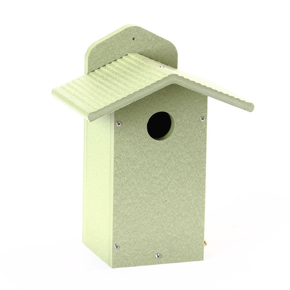 Green Solutions Recycled Plastic Bluebird House Green - Ships Within 7 to 10 Business Days