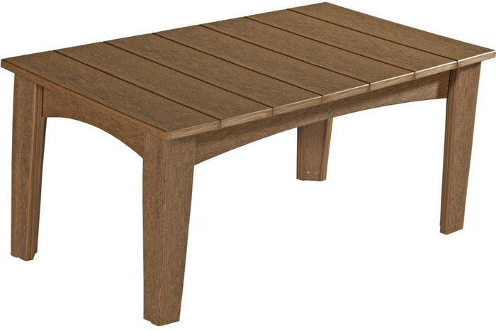 LuxCraft Recycled Plastic Island Coffee Table - Rocking Furniture