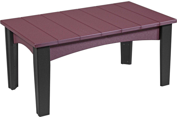 LuxCraft Recycled Plastic Island Coffee Table - Rocking Furniture