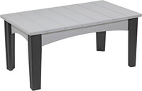 LuxCraft Recycled Plastic Island Coffee Table - Rocking Furniture