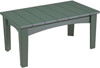 LuxCraft Recycled Plastic Island Coffee Table - Rocking Furniture