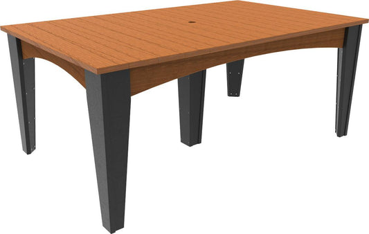 LuxCraft Recycled Plastic 44" x 72" Rectangular Island Dining Height Table - LEAD TIME TO SHIP 3 TO 4 WEEKS