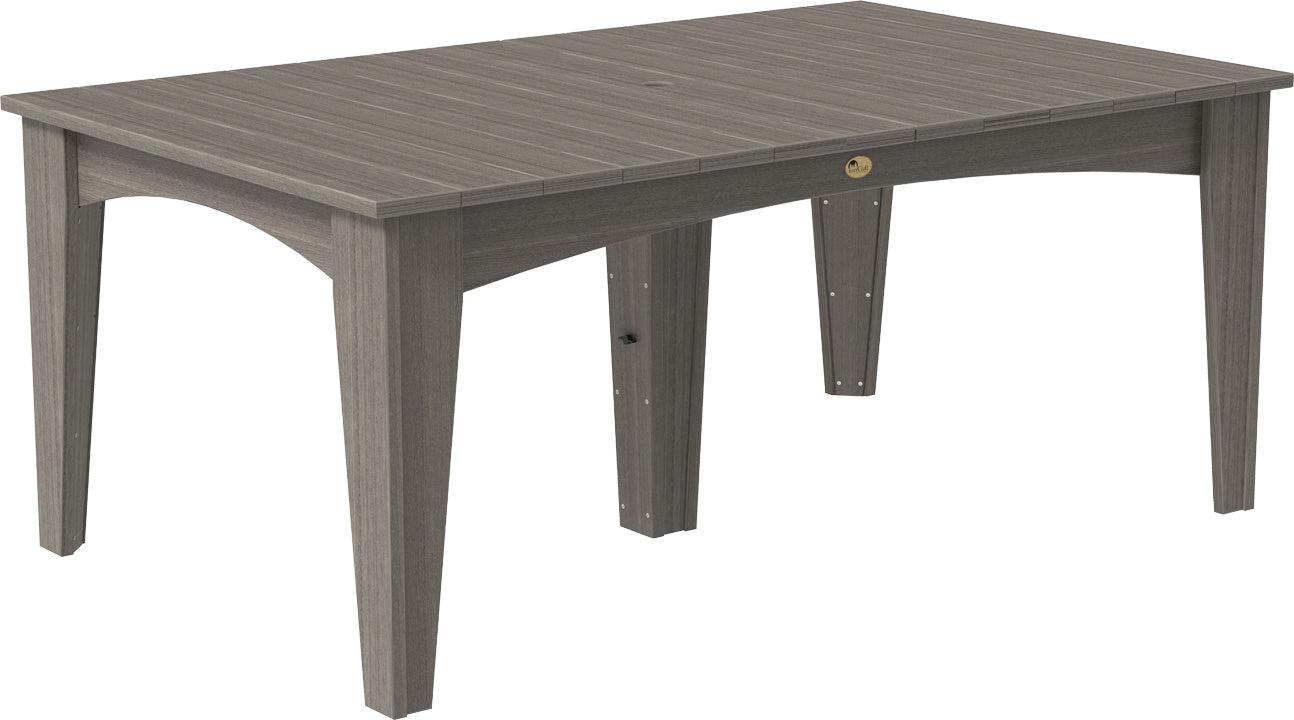 LuxCraft Recycled Plastic 44" x 72" Rectangular Island Dining Height Table - LEAD TIME TO SHIP 3 TO 4 WEEKS