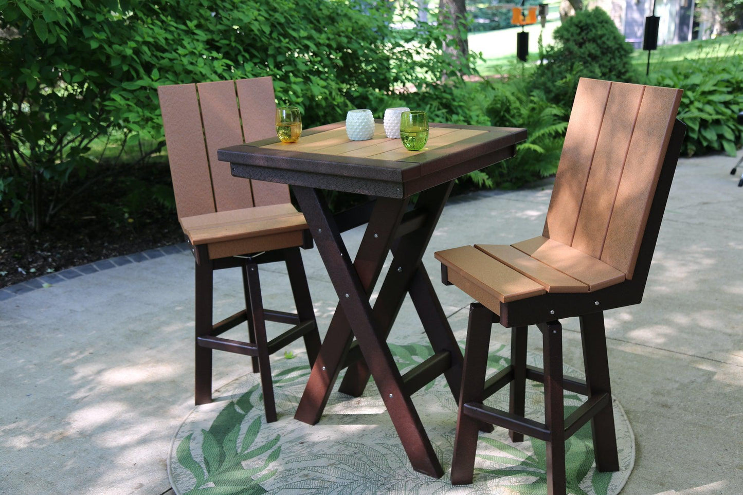 Perfect Choice Furniture Recycled Plastic Stanton 28" Square Bar Height Bistro Table - LEAD TIME TO SHIP 4 WEEKS OR LESS