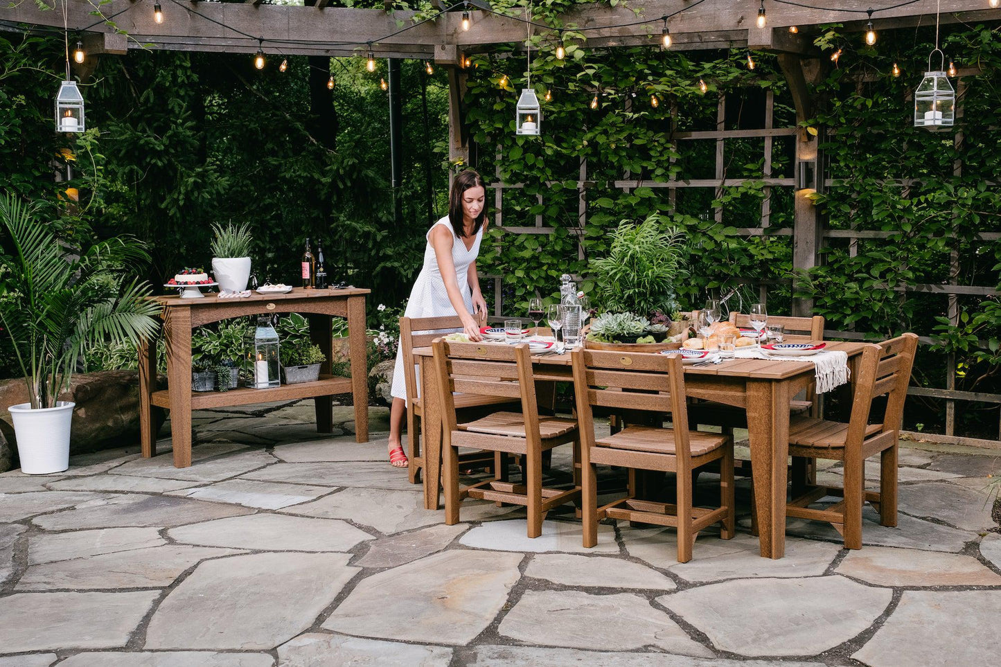 LuxCraft Recycled Plastic Island Side Chair (DINING HEIGHT) - LEAD TIME TO SHIP 3 TO 4 WEEKS