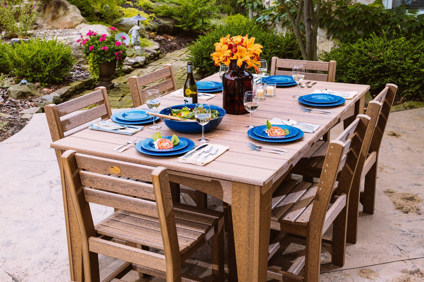 LuxCraft Recycled Plastic Island Side Chair (DINING HEIGHT) - LEAD TIME TO SHIP 3 TO 4 WEEKS