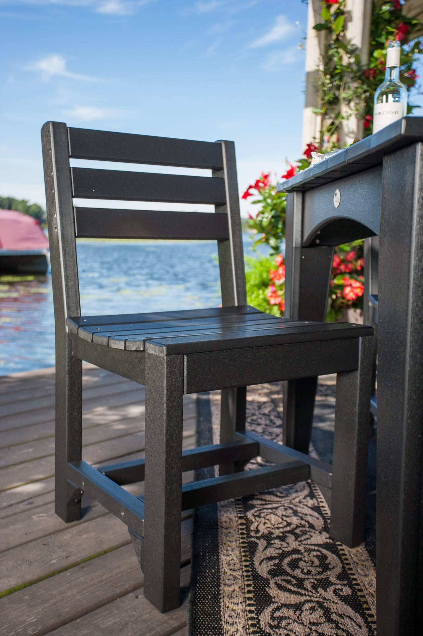 LuxCraft Recycled Plastic Island Side Chair (DINING HEIGHT) - LEAD TIME TO SHIP 3 TO 4 WEEKS